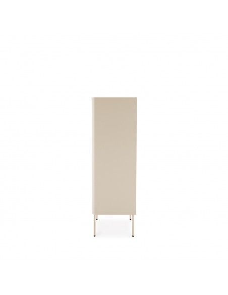 Sinfonier de diseño minimalista BERGEN 5 cajones, lacado beige