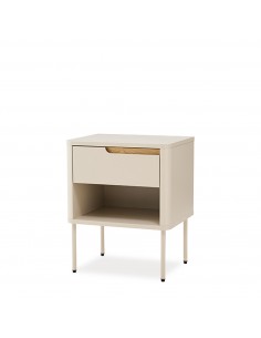 Mesa de cabeceira minimalista BERGEN com gaveta e...