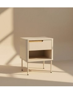 Mesa de cabeceira minimalista BERGEN com gaveta e... 2
