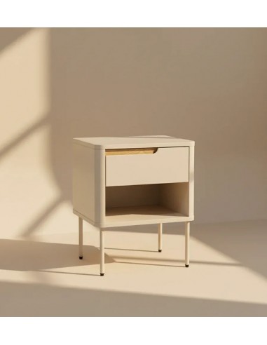 Mesa de cabeceira minimalista BERGEN com gaveta...
