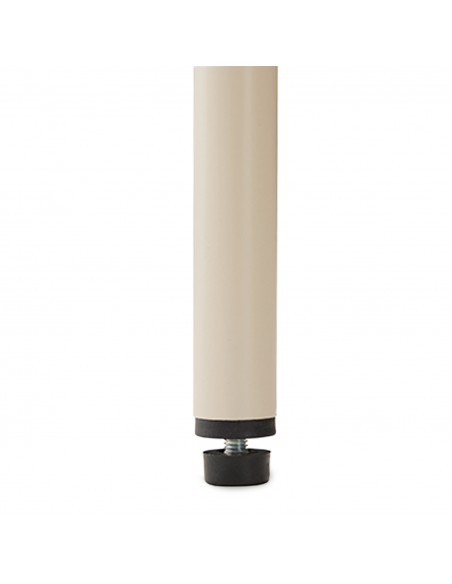 Mesita de noche minimalista BERGEN 60, 2 cajones, lacado en beige