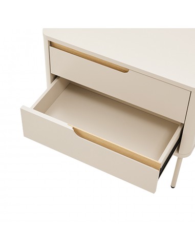 Mesa de cabeceira minimalista BERGEN 60, com 2...