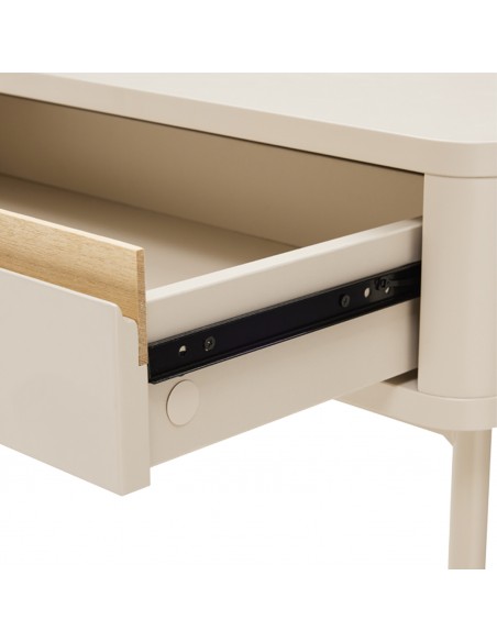 Consola design minimalista BERGEN 120, lacada a bege.
