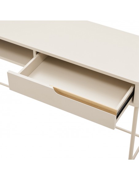 Consola design minimalista BERGEN 120, lacada a bege.