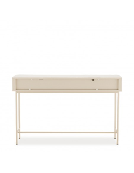 Consola design minimalista BERGEN 120, lacada a bege.