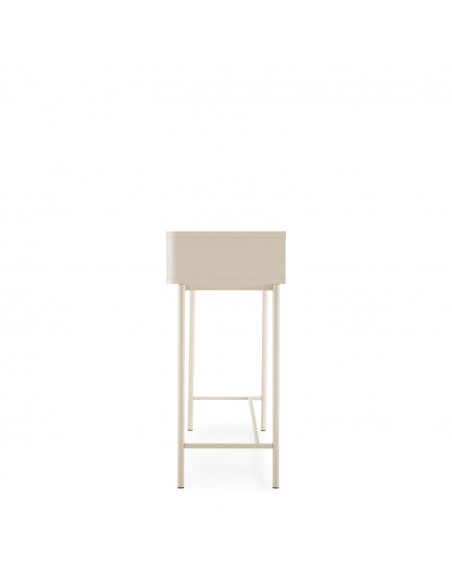 Consola design minimalista BERGEN 120, lacada a bege.