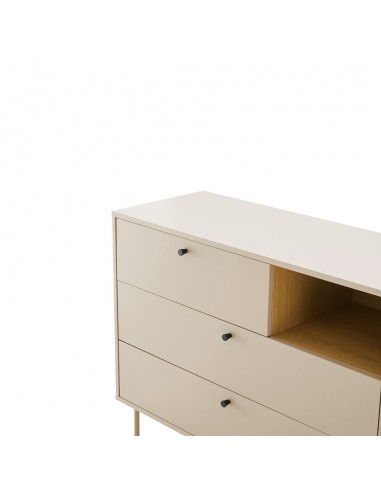 Cómoda design moderna TRENTO 3 gavetas en bege