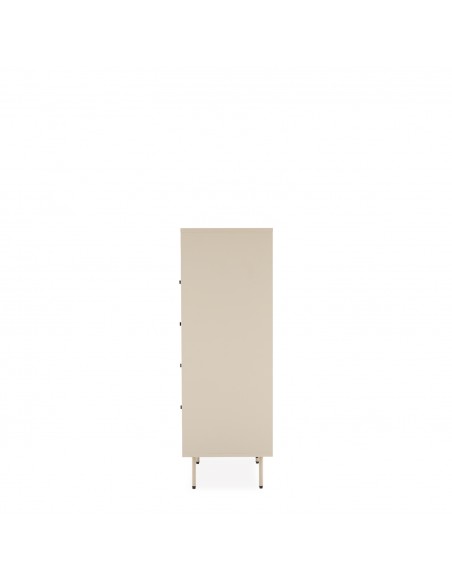 Sinfonier de estilo moderno TRENTO 4 cajones, lacado beige