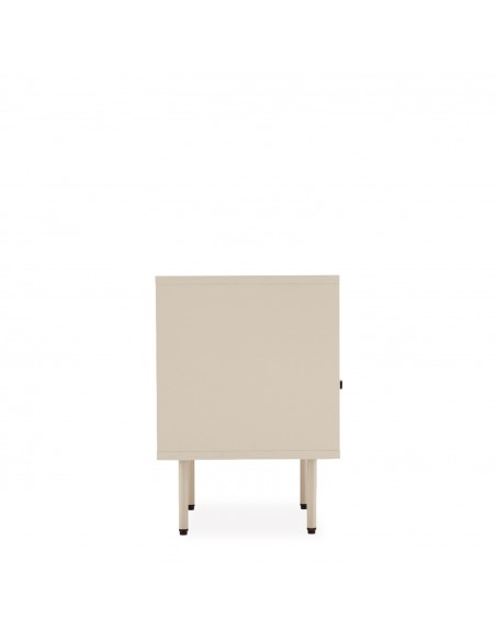 Mesita de noche de estilo moderno TRENTO 45, lacado beige