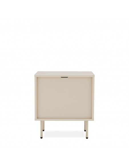 Mesita de noche de estilo moderno TRENTO 45, lacado beige