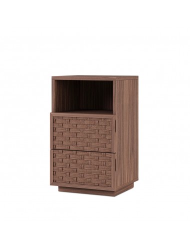 Mesa Cabeceira 40 cm BORNEO nogueira com 2...