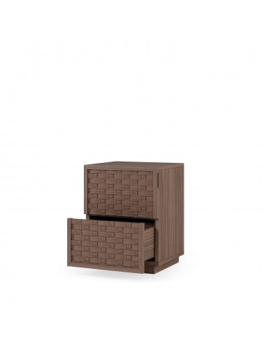 Mesa de Cabeceira 40 cm BORNEO Nogueira com 2...