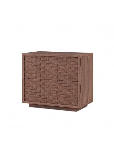 Mesa de cabeceira BORNEO 60 cm em nogueira com...
