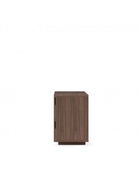 Mesa de cabeceira BORNEO 60 cm em nogueira com 2 gavetas
