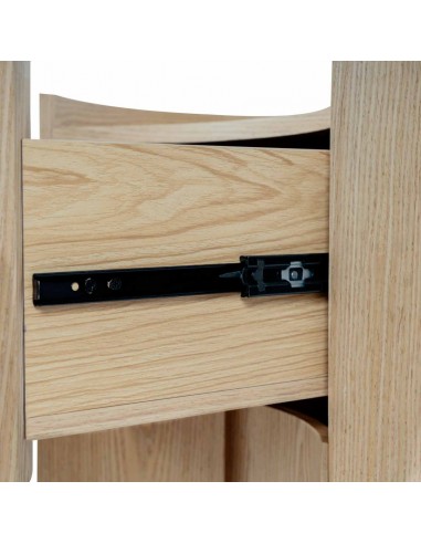 Mesa de cabeceira design curvo JORDAN carvalho,...