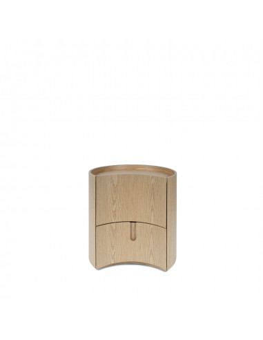 Mesa de cabeceira design curvo JORDAN carvalho,...