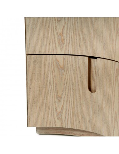 Mesa de cabeceira design curvo JORDAN carvalho,...