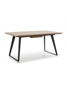 MESA DE COMEDOR INDUSTRIAL EXTENSIBLE, YOTARO 140x90