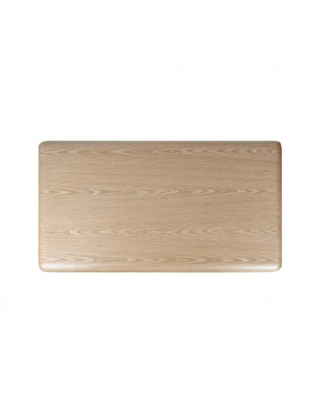 Mesa centro de diseño curvo TYLER 120 x 70 en Roble