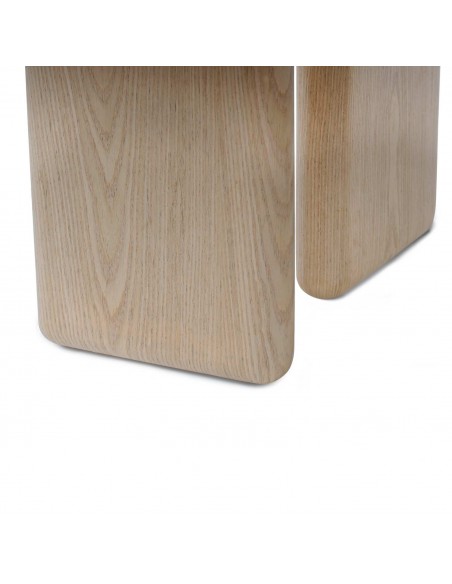 Mesa de centro design curvo TYLER 120 x 70 em carvalho.