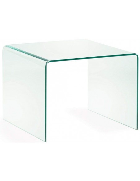 Mesa lateral BURANO 60x60x45 Vidro transparente Mesa lateral BURANO 60x60x45 Vidro transparente