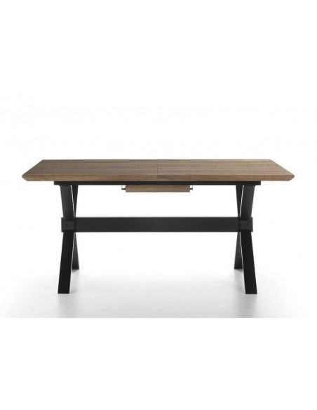 MESA EXTENSIBLE DISEÑO INDUSTRIAL HOLE 140(180)x90, Roble