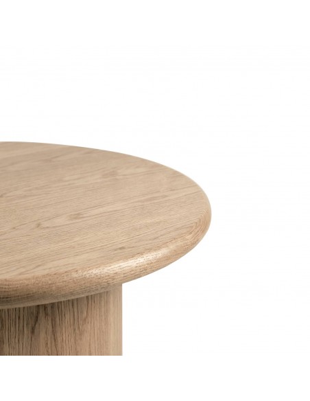 Mesa centro roble MATEO 80, Diseño Contemporáneo orgánico