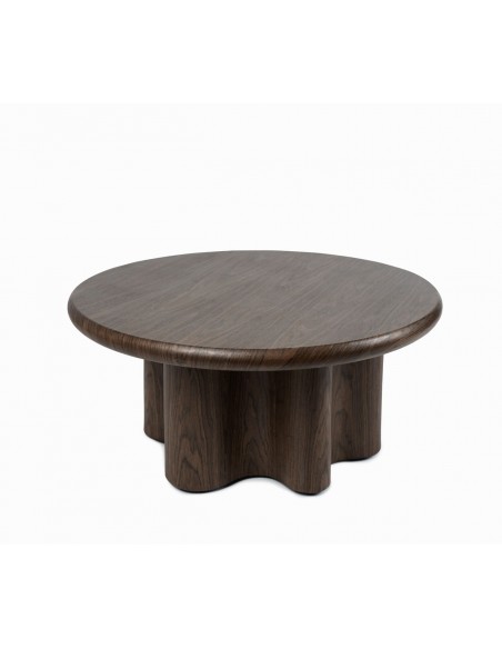 Mesa centro nogal MATEO 80, Diseño Contemporáneo orgánico