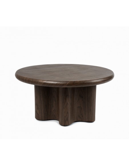 Mesa centro nogal MATEO 80, Diseño Contemporáneo orgánico