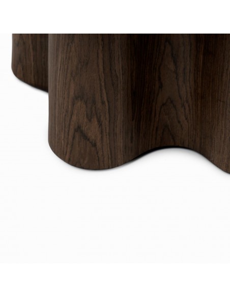 Mesa centro nogal MATEO 80, Diseño Contemporáneo orgánico