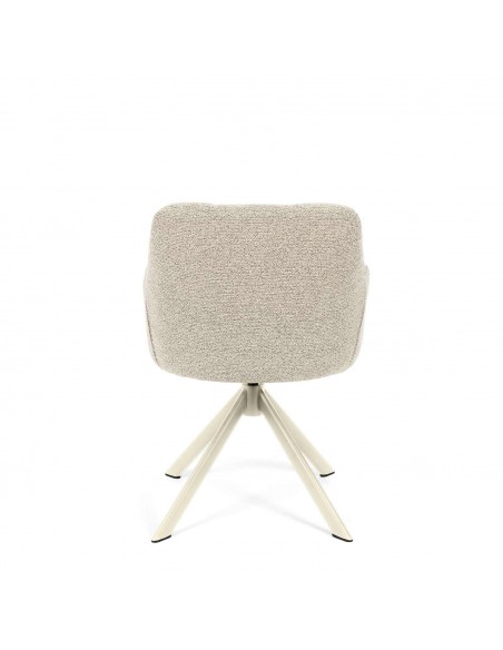 Cadeira giratória com braços design moderno DORIN bege