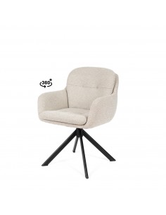 Silla diseño moderno LEX giratoria 360º con brazos en...