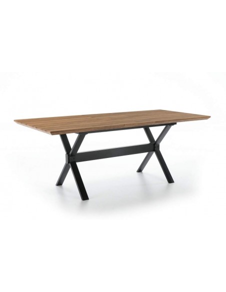 MESA EXTENSÍVEL DESIGN INDUSTRIAL HOLE 160(200)x90, Carvalho