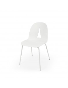 Silla de polipropileno moderna ARWEN y patas metálicas 2