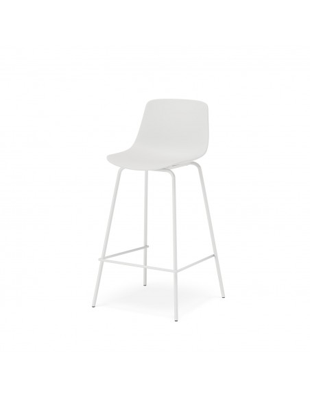 Banqueta minimalista em polipropileno ELTON 68, altura média