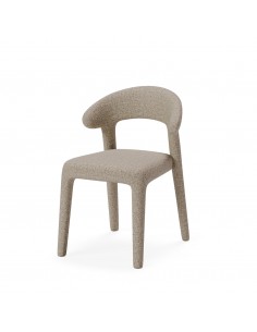 Silla toda tapizada efecto 3d, NEIDA moderna y envolvente