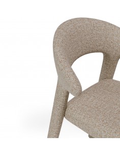 Silla toda tapizada efecto 3d, NEIDA moderna y envolvente 2