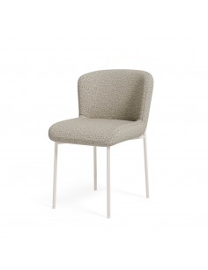 Cadeira de design ZOEY forrada em tecido anti manchas e...