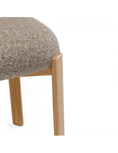 Cadeira de design RUMI estofada com pés em...