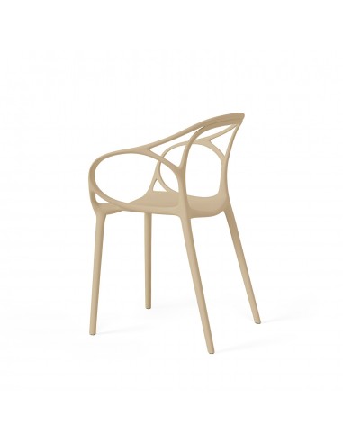 Silla exterior con brazos apilable EILIN en...