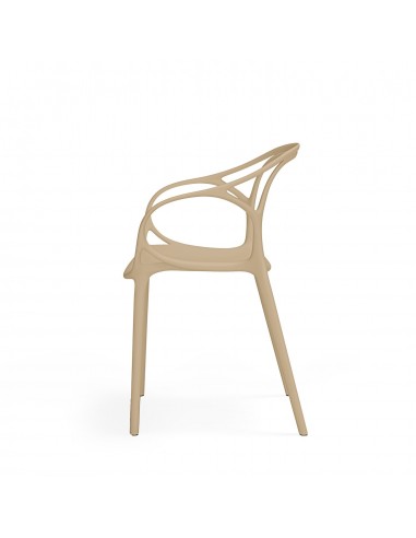 Silla exterior con brazos apilable EILIN en...
