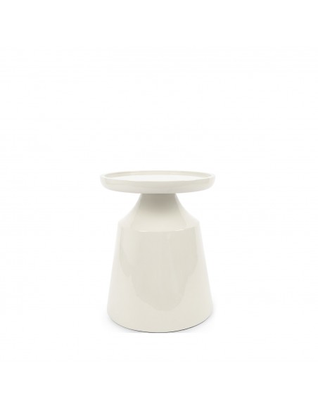 copy of Mesa auxiliar HENRY diseño escultórico lacado brillo contemporáneo