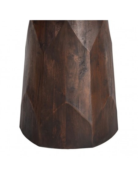 Mesa redonda de comedor Aura 120 de Mármol y Madera étnica