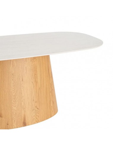 Mesa Comedor ALMIRA 180x90 porcelânico bege e...