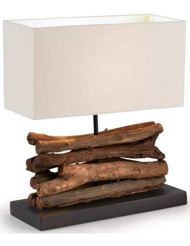  Candeeiro de Mesa IAHAS madeira Tropical abajur Branco