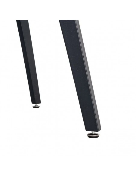 Mesa extensível, design industrial AMSTERDAM, 160-200 cm, cor carvalho e preto.