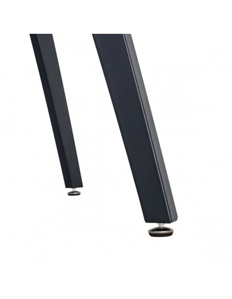 Mesa extensível de design industrial AMSTERDAM 160-200 cm na cor nogueira