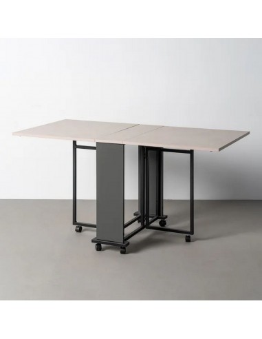 Mesa Plegable COMPACT Negro-Crema 148 cm...