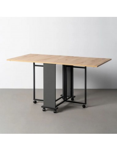 Mesa Plegable COMPACT Negro-Roble 148 cm...