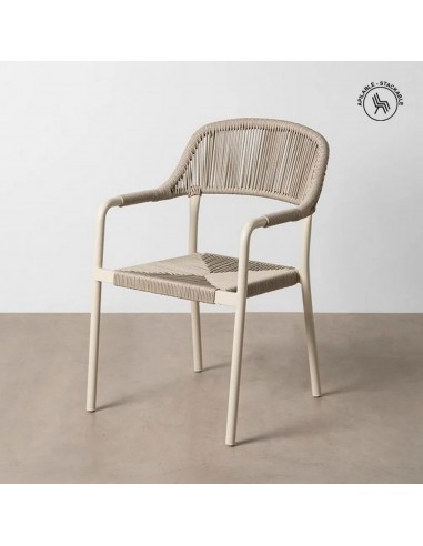 Silla con Brazos Apilable de exterior CONTREAU...
